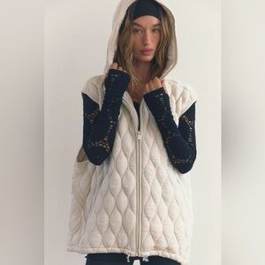 NWOT Dream Big Quilted Vest (current) -Tofu